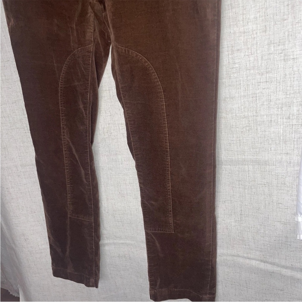 Brown Velour Riding Pants - Picture 3 of 7